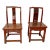Wood Chinese Red Side Chairs - a Pair For Sale