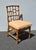 1970s Vintage Baker Furniture Chippendale Bamboo Side Chair W Leather Straps For Sale - Image 5 of 14