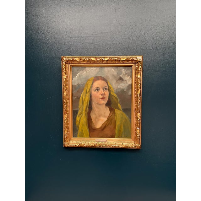 Philippe De Rougemont, Madonna, 1950s, Oil on Canvas, Framed For Sale - Image 14 of 14