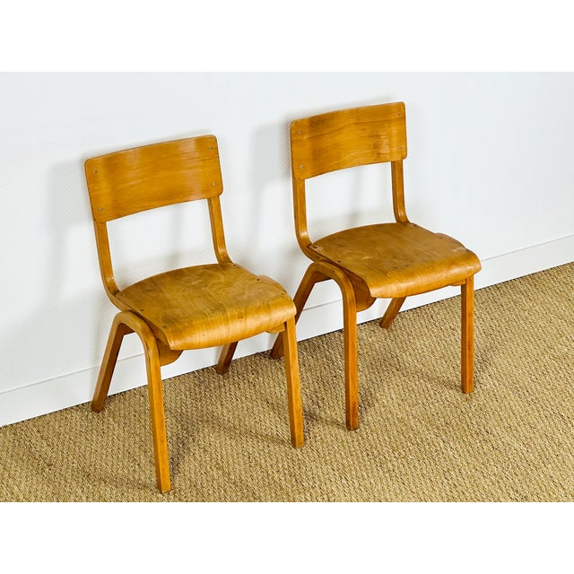 Vintage Bentwood School Chairs, 1950s, Set of 2 For Sale - Image 18 of 18