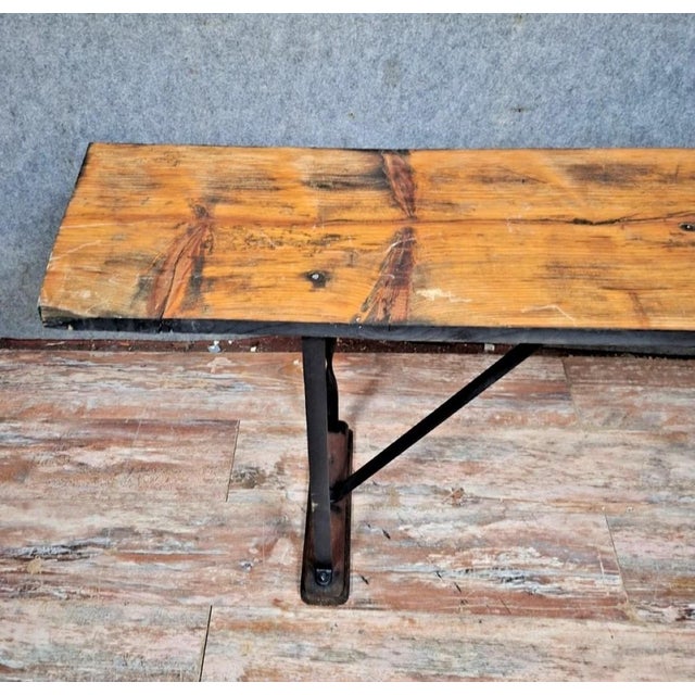 20th Century Industrial Console Table For Sale - Image 6 of 8