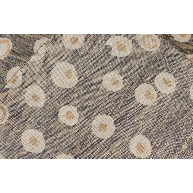 Brown Modern Area Rug by Keivan Woven Arts, Abstract Geometric Design 5'10 X 8'10 For Sale - Image 8 of 9