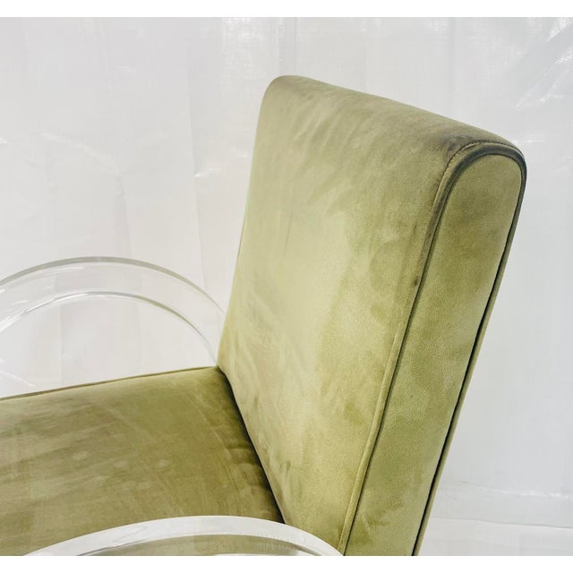 Set of 6 Charles Hollis Jones Lucite Waterfall Dining Chairs, Signed 1974 For Sale - Image 9 of 18
