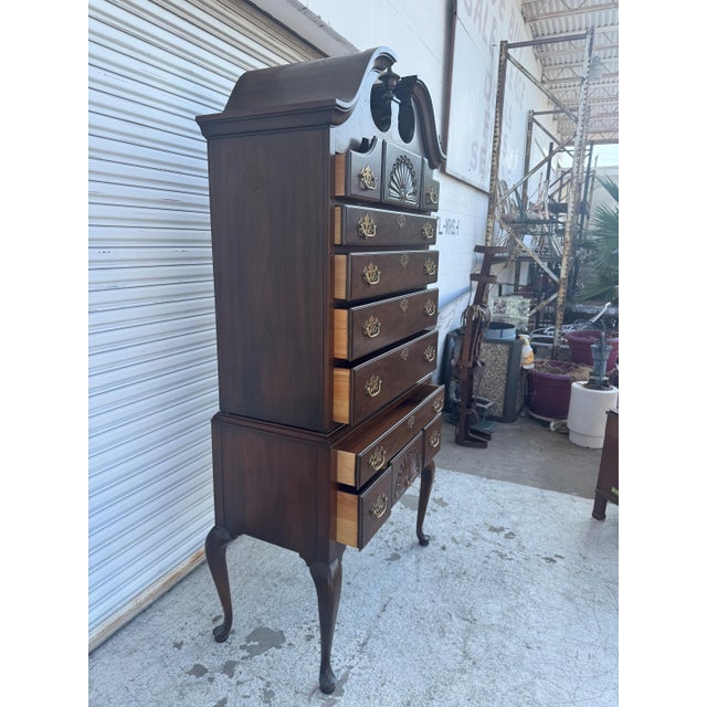 Drexel Early 20th Century Drexel Highboy Chest of Drawers For Sale - Image 4 of 11