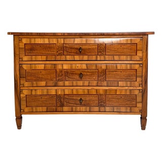 Louis XVI German Walnut Commode with Geometric Inlays, 1780 For Sale