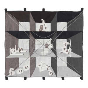 Rug & Kilim’s Contemporary Astronomical Tapestry in Black, Gray & White Tones