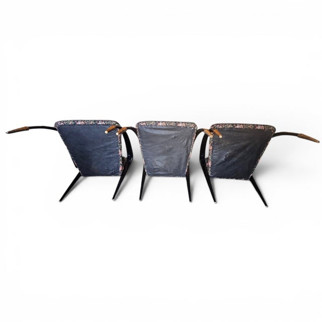 1980s Paul Frankl Modernage "D" Chairs Set of 3 For Sale - Image 9 of 10