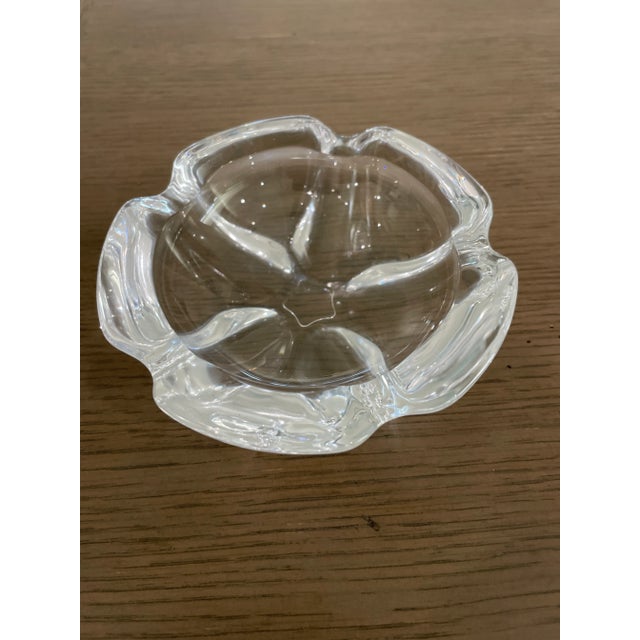 1970s French Clear Crystal Catch All For Sale - Image 4 of 4