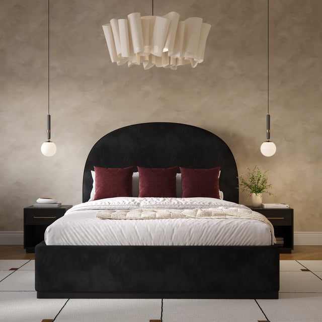 Transform your bedroom with the Marlow Nightstand, a striking piece in a sleek black finish that adds a touch of modern...