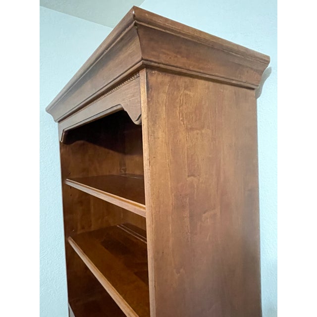 Farmhouse 1990s Ethan Allen Country Crossings Bookcase With File Cabinet For Sale - Image 3 of 13