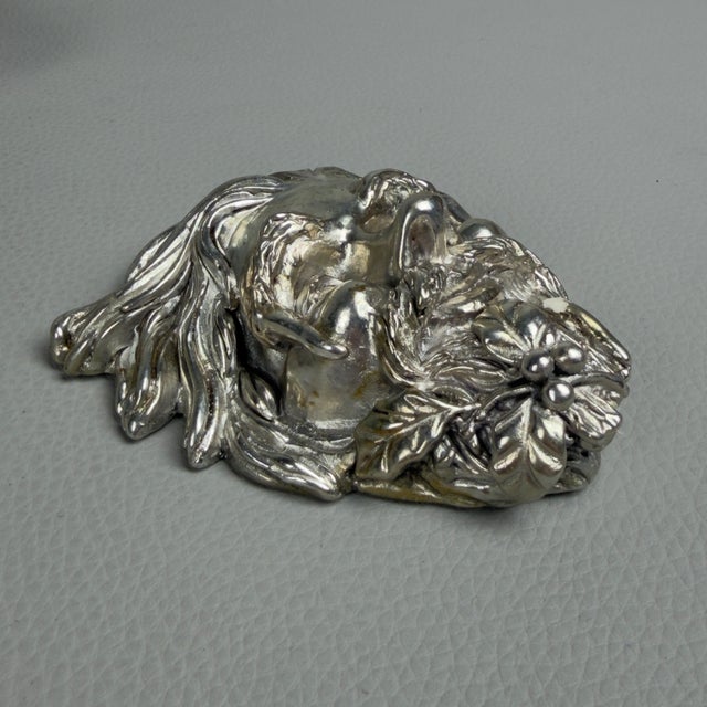 The Four Seasons Wall Mask Sculptures in 925 Silver, 1970s, Set of 4 For Sale - Image 7 of 11