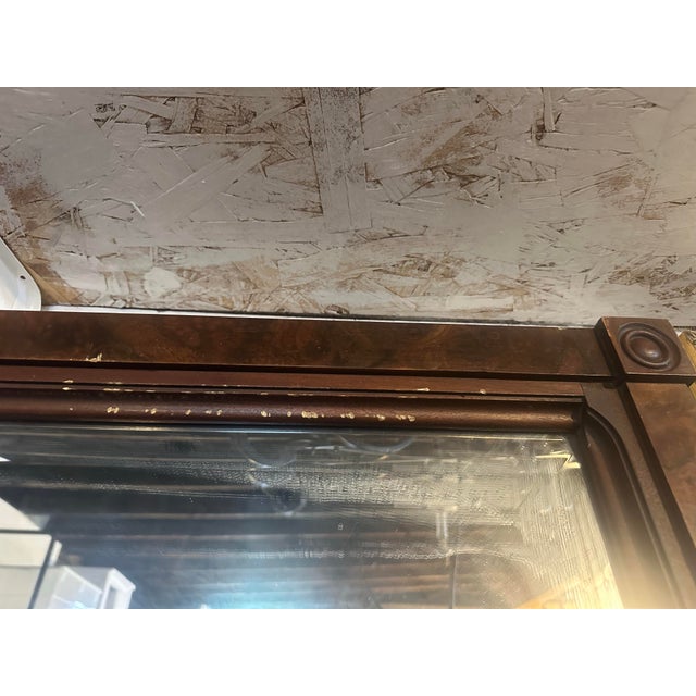 Wood Antique Fireplace Mantle Mirror For Sale - Image 7 of 7