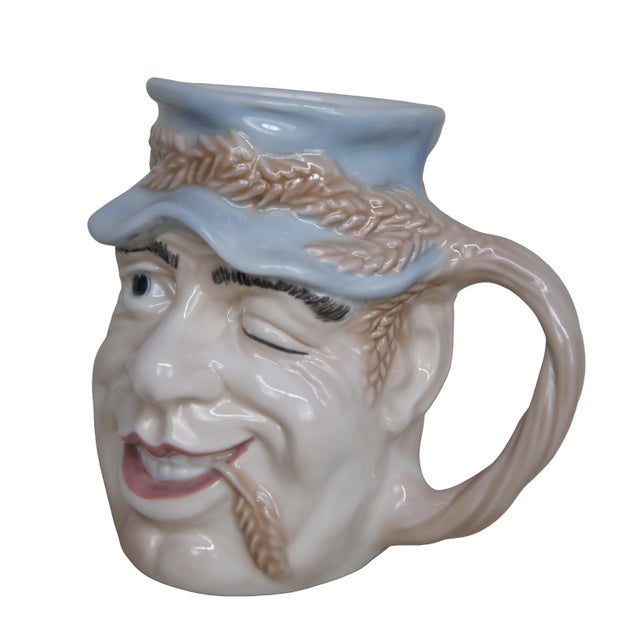 Realism 1980s English Royal Doulton John Barleycorn Tankard Folk Character Toby Jug For Sale - Image 3 of 13