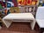 1980's Off White Laminate Waterfall Console Table. For Sale - Image 10 of 18