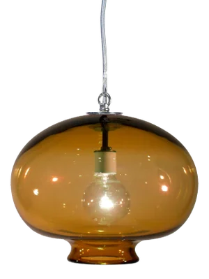 Lyra Pendant Light from the Versuvius Collection in Amber