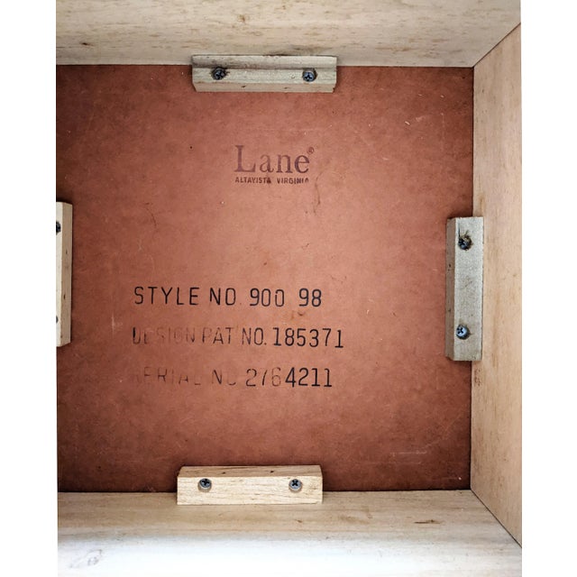 Brown Vintage Set of 4 Modern Walnut Cubes Side Tables by Lane Furniture For Sale - Image 8 of 13