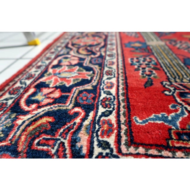 1920s, Antique Persian Kashan Prayer Handmade Rug 4 X 6 For Sale - Image 4 of 15