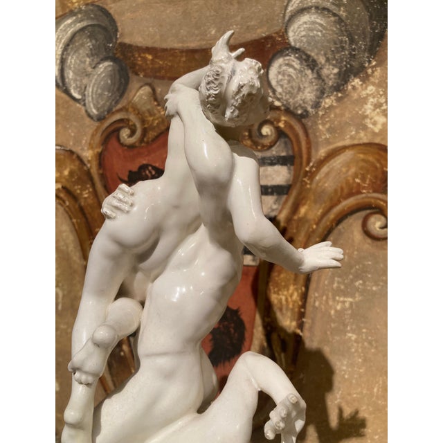 19th Century Italian Renaissance White Glazed Porcelain Figurine Group For Sale - Image 12 of 16