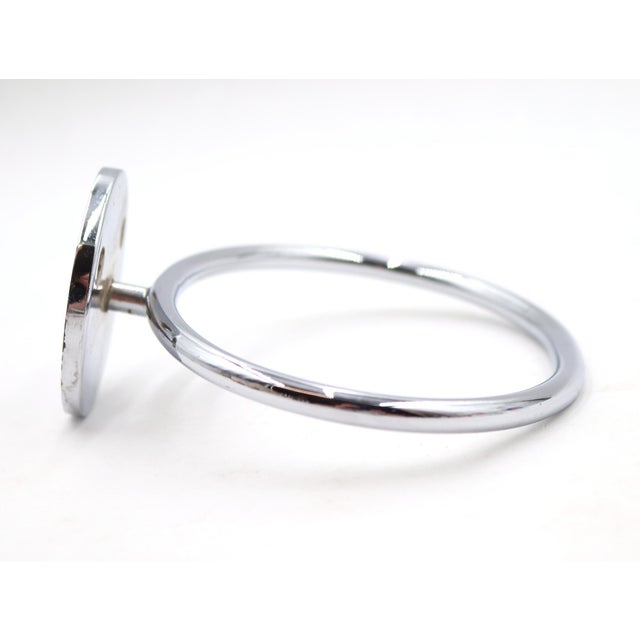 Chrome Plated Brass Bathroom Hand Towel Ring For Sale - Image 4 of 5