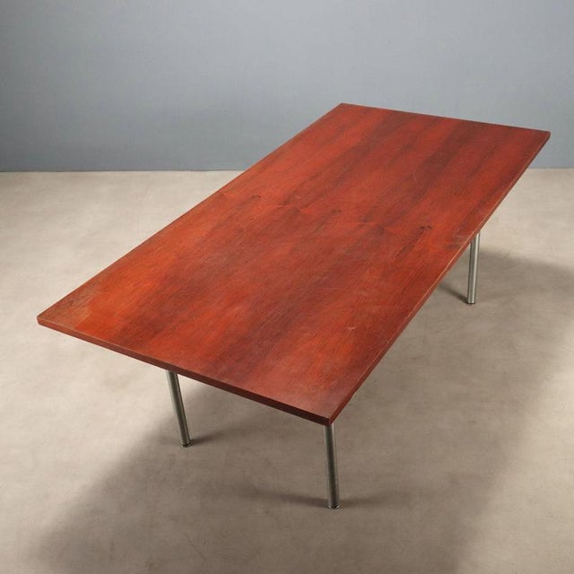 Wood Dining Table attributed to Katavolos, Kelley and Littell for ICF De Padova For Sale - Image 7 of 9