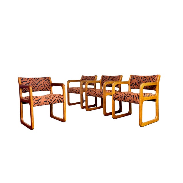 Vintage Scandinavian Teak Sled Chairs, 1960s, Set of 4 For Sale - Image 13 of 13