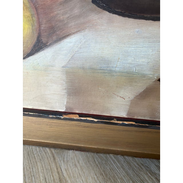 Wood Vintage Still Life Oil Painting For Sale - Image 7 of 11