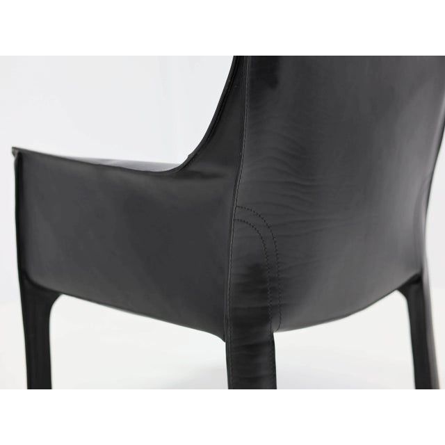 Metal 414 CAB MAXI Low Armchair by Mario Bellini for Cassina, 1977, Set of 2 For Sale - Image 7 of 12