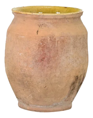 French 19th Century Glazed Terracotta Confit Jar