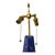 Large Lapis Lazuli Scagliola Lamps - a Pair For Sale - Image 4 of 8