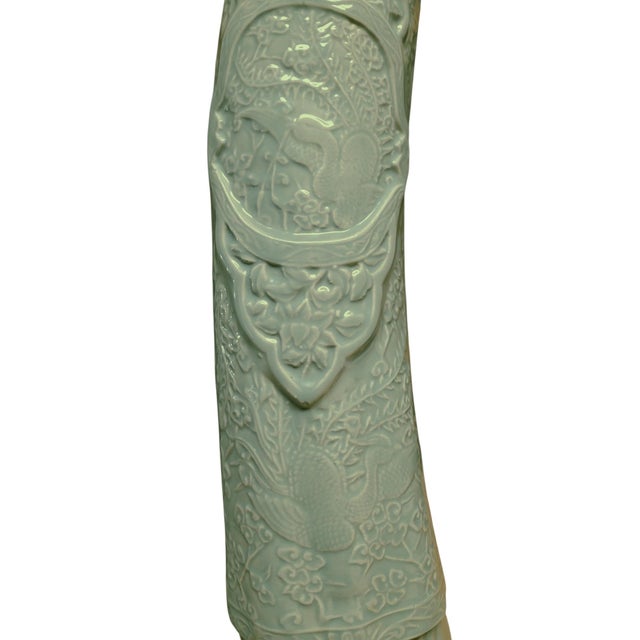 Vintage Asian Emperor & Empress Statues, a Pair For Sale - Image 9 of 10
