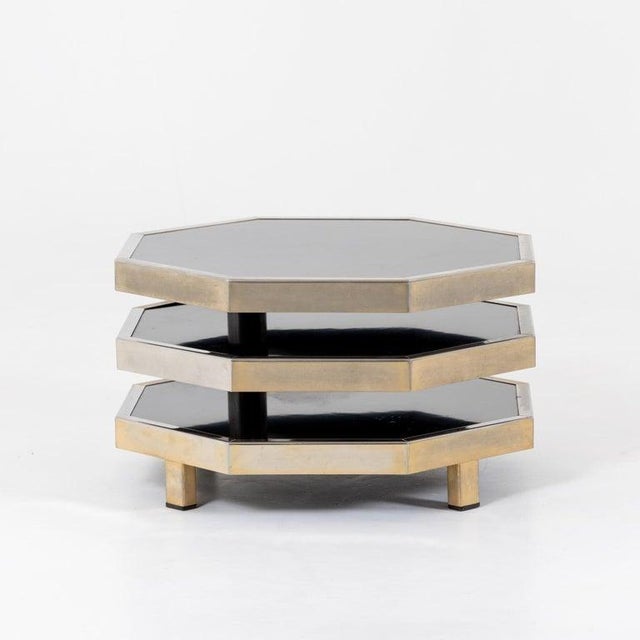 1970s Octagonal Modernist Coffee Table Attributed to Acerbis For Sale In New York - Image 6 of 6