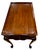 Wood 1940s Queen Anne Style Mahogany Tea Table With Double Pullout Trays For Sale - Image 7 of 10