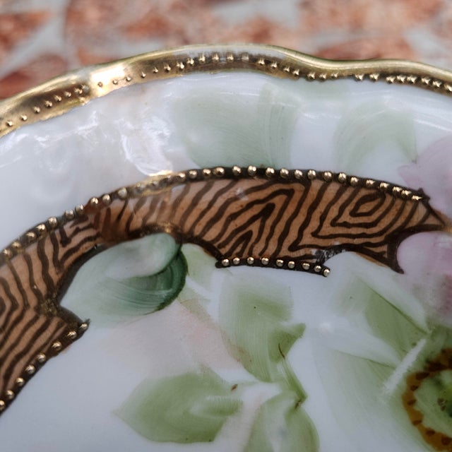 Ceramic Antique Hand Painted Nippon Japan Porcelain Bowls For Sale - Image 7 of 12