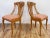 Mid 20th Century Vintage Carved Wood Fan Back Chairs, Pair For Sale - Image 5 of 12