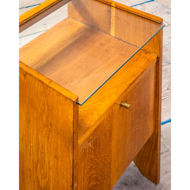 1950s Bedside Tables with Wooden Frame from Isa Bergamo, 1950s, Set of 2 For Sale - Image 5 of 7