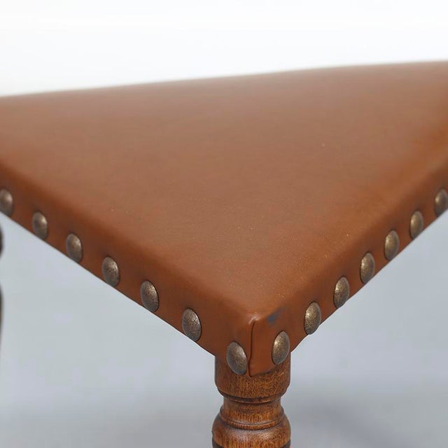 Antique Decorative Hall Chair in Oak, 1890s For Sale - Image 5 of 9