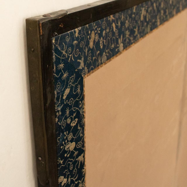 XL Meiji Era After Mori Sosen "Ten Monkeys and Pine Tree", Antique Japanese Byobu Screen For Sale - Image 11 of 12