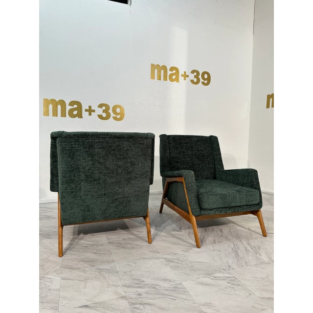 Mid-Century Modern Pair of 2 Italian Contemporary Armchair 1970s For Sale - Image 3 of 7