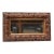Small Faux-Wood Resin Accent Wall Mirror For Sale