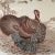 Vintage 1930s in pristine condition extra large transfer-ware Johnson Bros. Thanksgiving - Turkey motif platter. Made in...