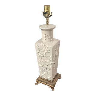 Mid 20th Century Hollywood Regency Blanc De Chine Table Lamp For Sale
