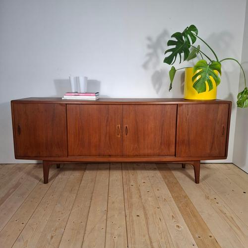 Mid-Century Danish Sideboard in Teak by H.P. Hansen, 1960s For Sale - Image 10 of 10