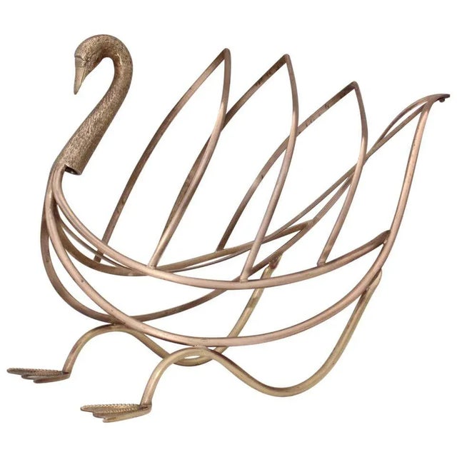 Maison Jansen Brass Magazine Holder For Sale - Image 13 of 13