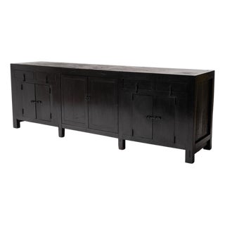 Antique Chinese Six Door Prosperity Coffer, 19th Century For Sale