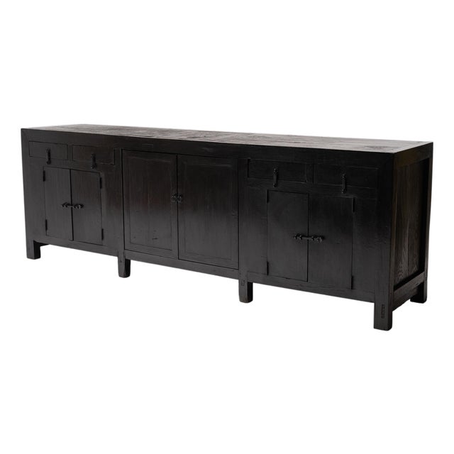 Antique Chinese Six Door Prosperity Coffer, 19th Century For Sale
