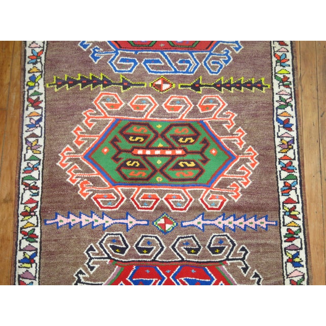 Vintage Turkish Anatolian Runner - 3'1" x 10'2" For Sale - Image 4 of 7