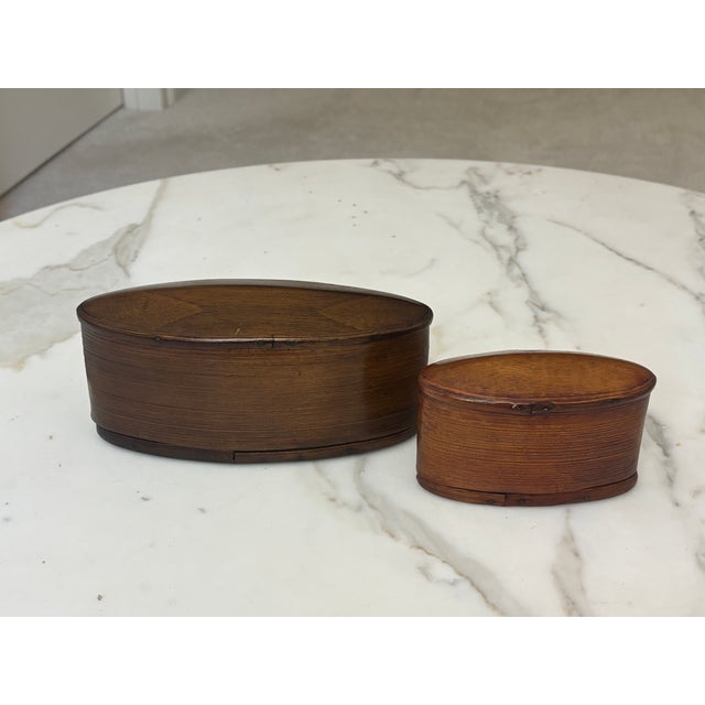 Brown Antique/Vintage Thai Akha Hill Tribe Bamboo and Rattan Tobacco Boxes, a Pair For Sale - Image 8 of 12