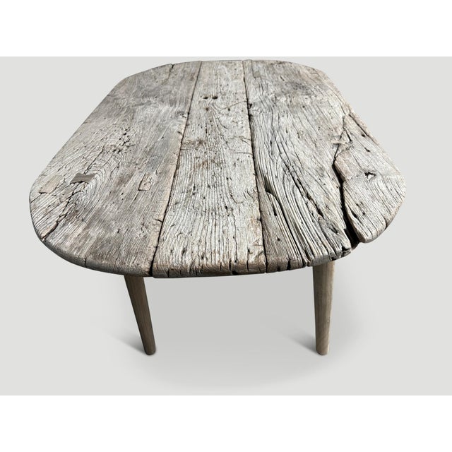 Andrianna Shamaris Wabi Sabi Teak Wood Table For Sale In New York - Image 6 of 6