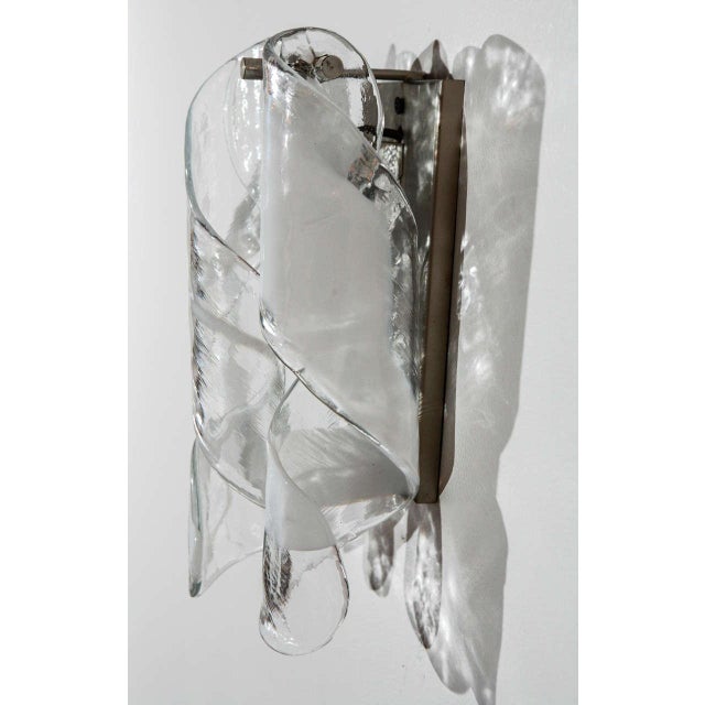 Murano Murano Art Glass Wall Sconce For Sale - Image 4 of 10