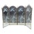 1980s Art Deco Boho Glass Fireplace Screen For Sale